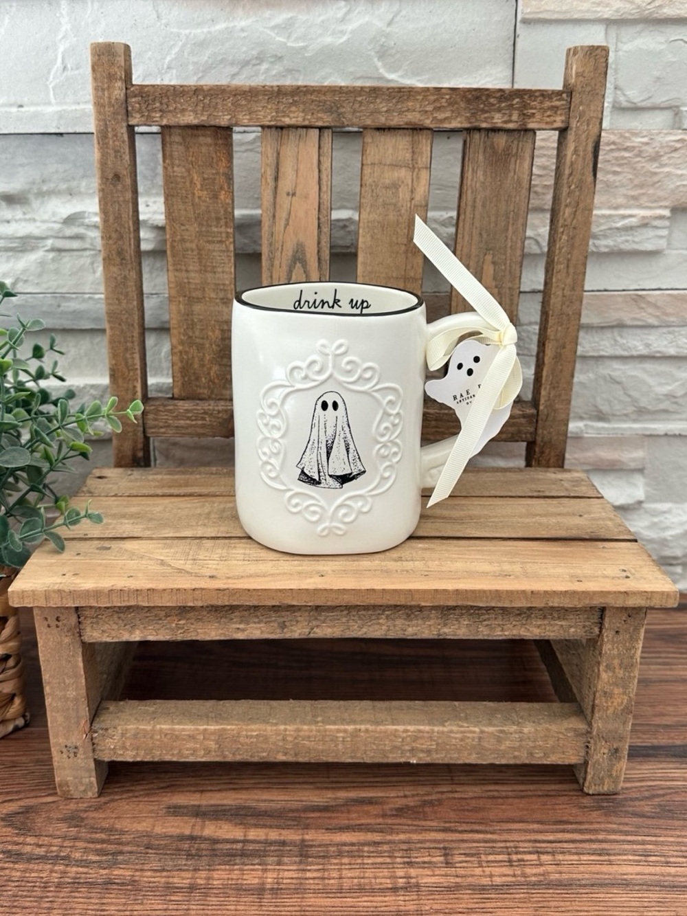 🆕 Rae Dunn | Ghost "drink up" Halloween Mug!